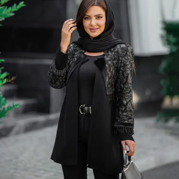 کت کرپ جت بلک گیپور لمه