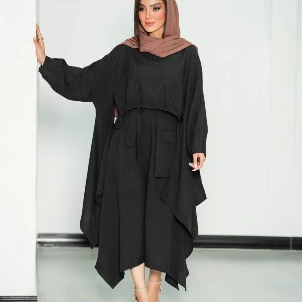 مانتو صوفیا راه راه دو تیکه